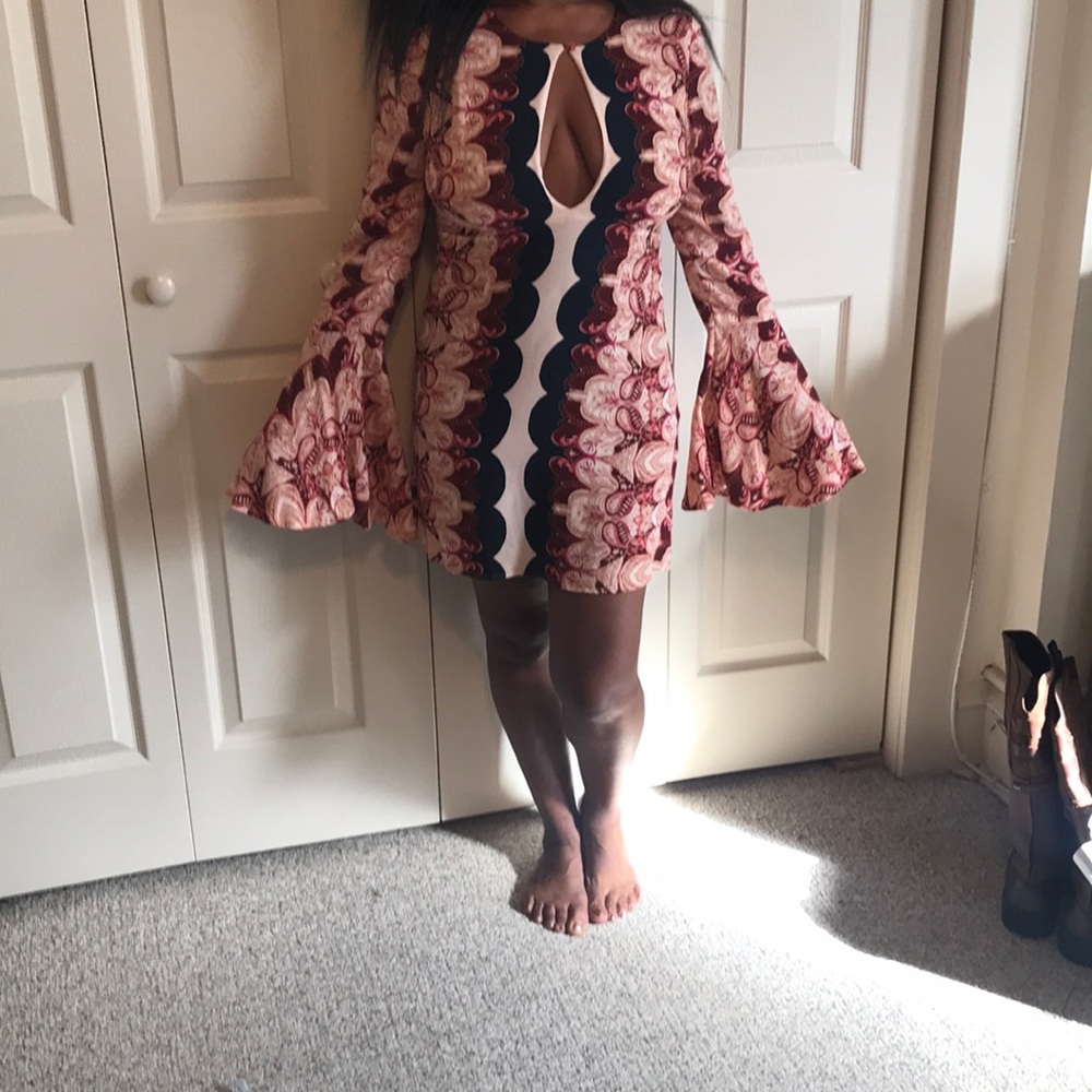 Free People Mini Bell Sleeve Dress Size 2